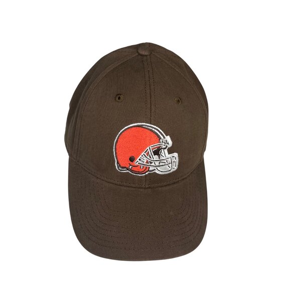 NFL Cleveland Browns Hat Embroidered Logo Brown Strapback Fanwear New - Picture 11 of 12